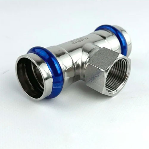 Пресс-тройник Zeissler ф22х3/4" ВПр-ВР из нержавеющей стали