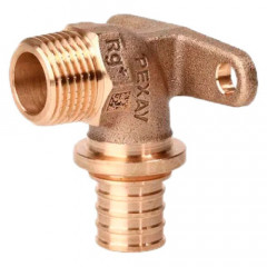 Угольник настенный НР Рехау RX+ 20-R1/2" бронза