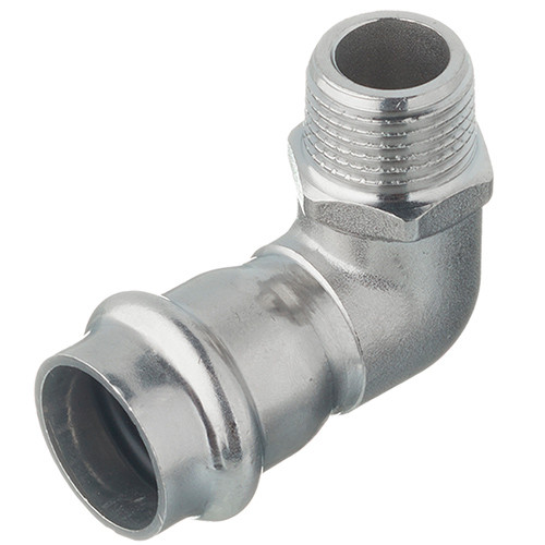 Пресс-угольник ф22х1/2" НР Valtec нержавеющая сталь