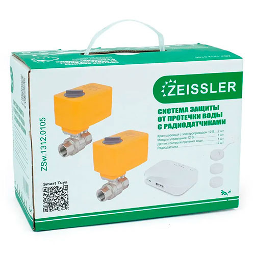 Система контроля протечки воды Zeissler 1/2" Tuya