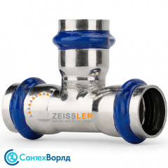 Пресс-тройник Zeissler ф22х22х22 ВПр из нержавеющей стали