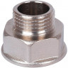 Переходник никелированный Stout 1"х1/2" под ключ ВР-НР