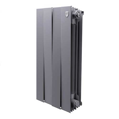 Радиатор PianoForte 500/4 секции Silver Satin Royal Thermo