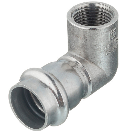 Пресс-угольник ф22х1/2" ВР Valtec нержавеющая сталь