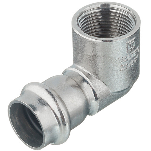 Пресс-угольник ф22х3/4" ВР Valtec нержавеющая сталь