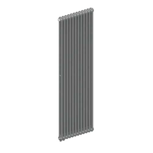 Вертикальный радиатор Rifar Tubog DV1 2180/12 нижнее подключение Титан