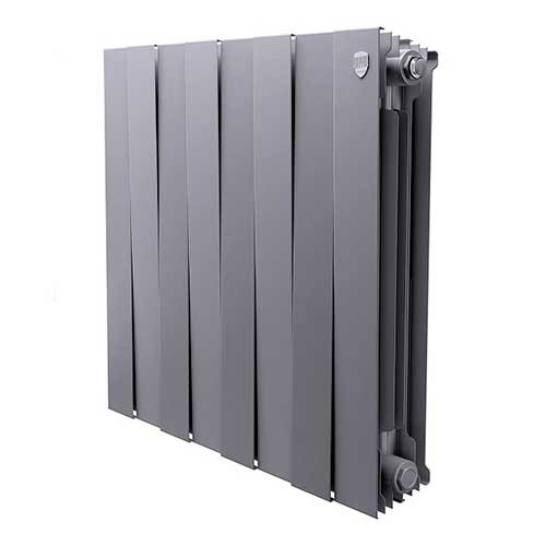 Радиатор PianoForte 500/8 секций Silver Satin Royal Thermo