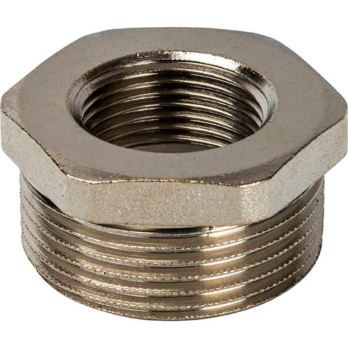 Футорка никелированная Stout 1 1/2"х1 1/4"