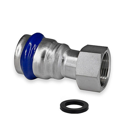 Пресс-соединитель Zeissler ф22х3/4" ВПр-НГ из нержавеющей стали