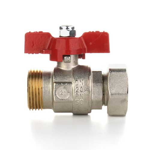 Кран шаровой Elsen 1 1/4" с НГ и возможностью опломбировки