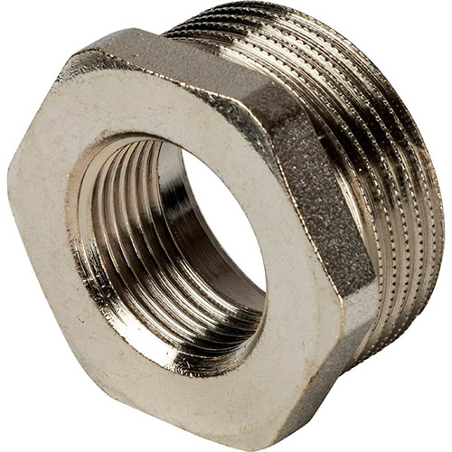 Футорка никелированная Stout 1 1/2"х3/4"