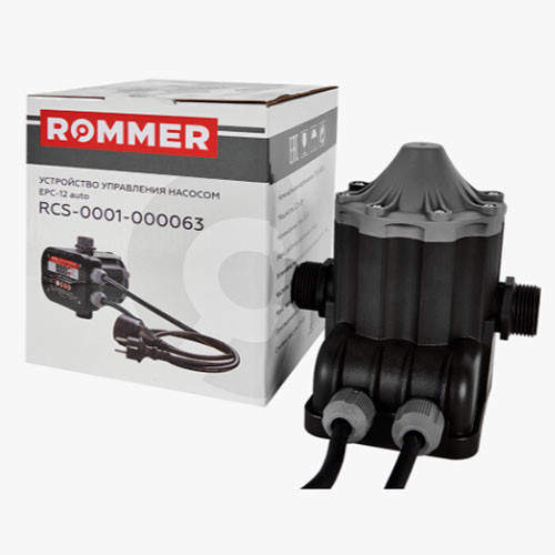 Автоматическое реле давления Rommer Нр ф1" от 0.8 до 6.7 бар