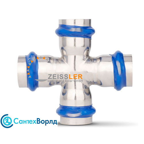 Пресс-крестовина Zeissler ф28х28х28х28 ВПр-ВПр из нержавеющей стали