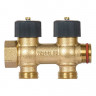 Коллектор на 2 контура бронза 3/4"х3/4" Zeissler регулируемый
