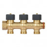 Коллектор на 3 контура бронза 3/4"х3/4" Zeissler регулируемый