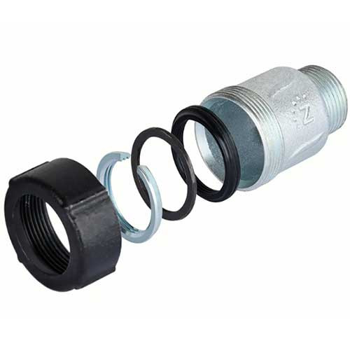 Муфта Zeissler НР 31,4-34,2 мм х1" из ковкого чугуна