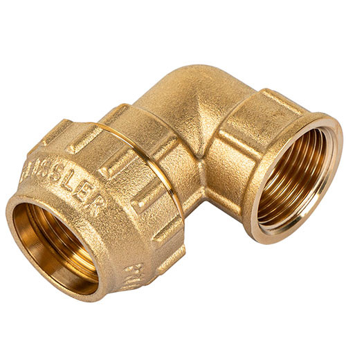 Отвод компрессионный Zeissler ф25х3/4" ВР для ПНД труб