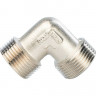 Угольник никелированный Stout 1/2" НР-НР