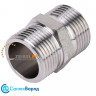 Ниппель нержавеющая сталь Zeissler 1" НР-НР