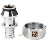 Переходник НГ/EU Рехау Therm S ф17-R3/4" DZR латунь никелированный