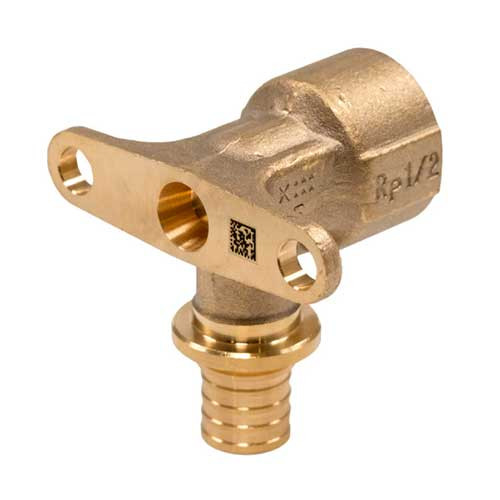 Угольник настенный ВР 16-Rp1/2" DZR латунь Рехау