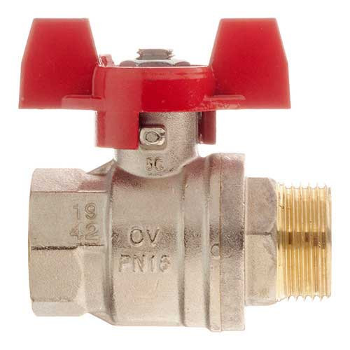 Кран шаровой Oventrop 1/2" ВН бабочка Optibal
