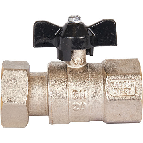 Кран шаровой прямой Stout с накидной гайкой НГ/ВР 3/4"