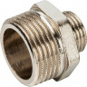 Ниппель переходной никелированный Stout 1 1/2"х1" НР-НР