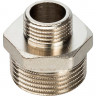 Ниппель переходной никелированный Stout 1 1/2"х1" НР-НР