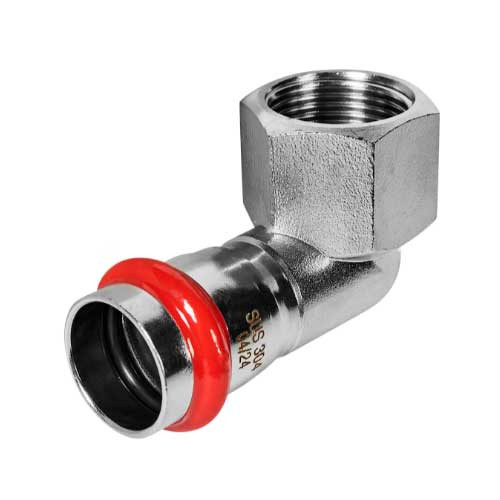 Пресс-угольник Rommer ф18х1/2" ВПр-ВР нержавеющая сталь