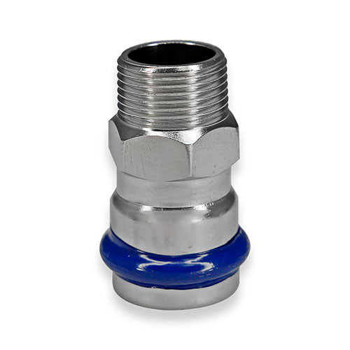 Пресс-соединитель Zeissler ф22х3/4" ВПр-НР из нержавеющей стали