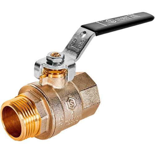 Кран шаровой полнопроходной Stout ВН 1 1/2" ручка