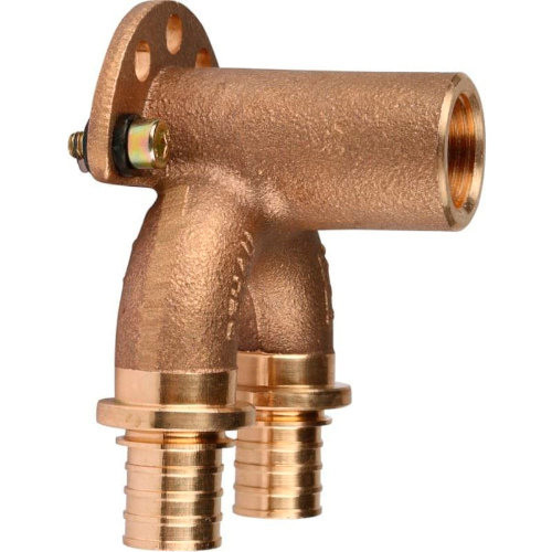 Угольник настенный проходной rautitan RX, ВР 20-Rp1/2" короткий Rehau