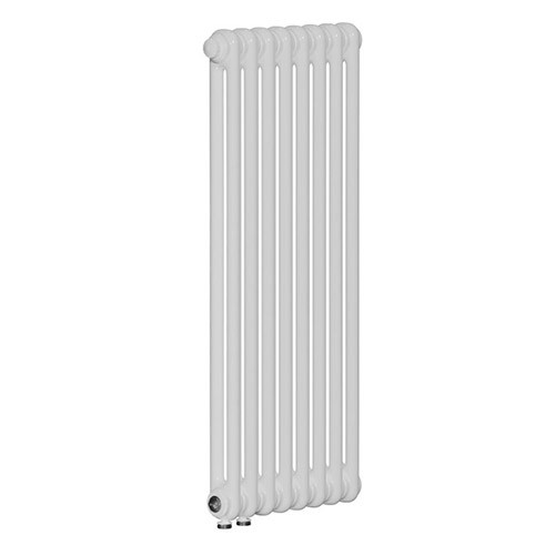 Вертикальный радиатор Rifar Tubog DV1 2180/14 нижнее подключение Белый