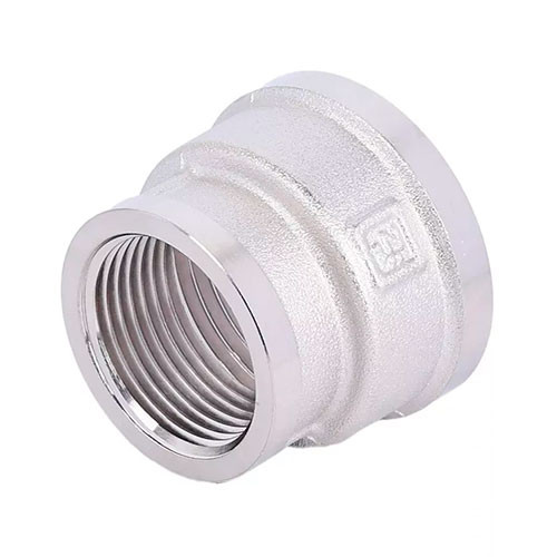 Муфта переходная никелированная Zeissler 1 1/2"х1" ВР-ВР