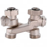 Узел с запорными клапанами Zeissler ф3/4"х3/4"EK прямой X-образный