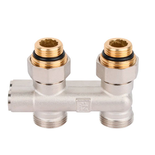 Узел нижнего подключения Zeissler ф1/2"х3/4"EK прямой перекрестный
