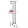 Радиатор Zehnder Charleston Completto 2180/6 с нижним подключением