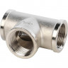 Тройник никелированный Stout 1/2" ВР-ВР-ВР