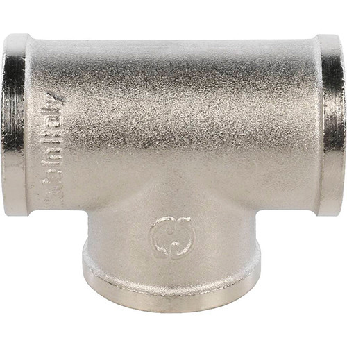 Тройник никелированный Stout 1/2" ВР-ВР-ВР