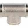 Тройник никелированный Stout 1/2" ВР-ВР-ВР