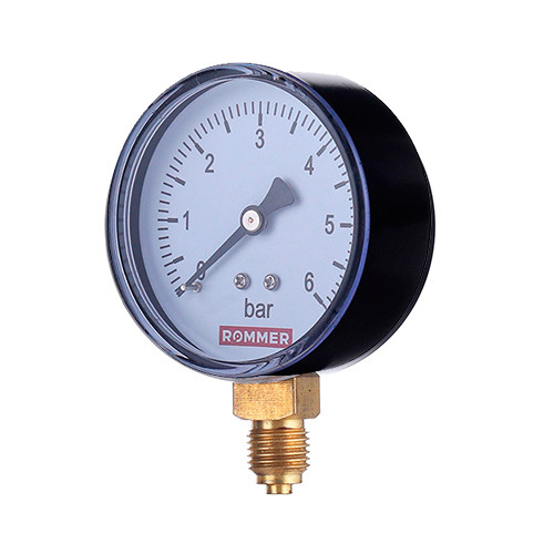 Манометр Rommer 1/4" радиальный 50 мм 0-6 бар