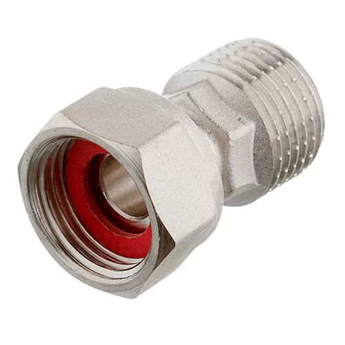Полусгон никелированный Zeissler 3/4" НГ х 3/4" НР