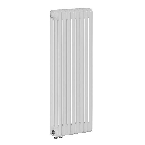 Вертикальный радиатор Rifar Tubog DV1 3180/8 нижнее подключение Белый