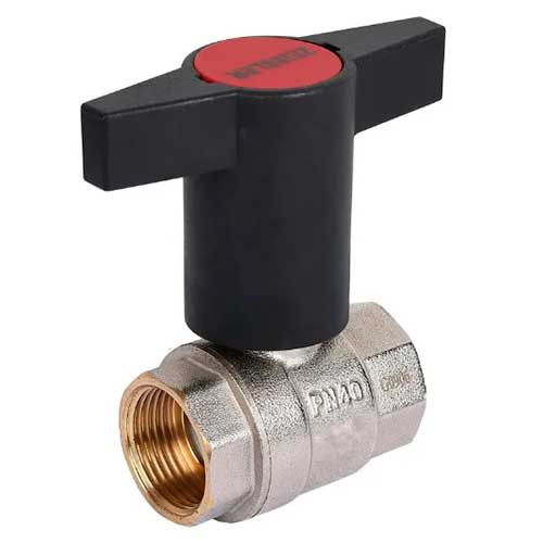 Кран шаровой Zeissler 1/2" ВВ с пластмассовым маховиком