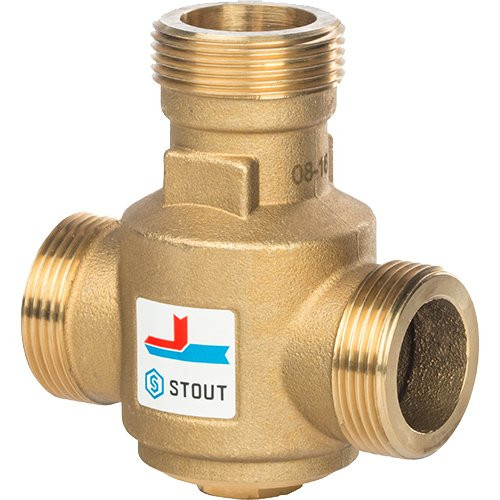 Термостатический клапан для котлов НР 1 1/4" 55°С Stout