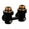 Узел нижнего подключения Tim ф1/2"х3/4"EK угловой черный