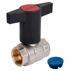 Кран шаровой Zeissler 3/4" ВВ с пластмассовым маховиком