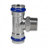 Пресс-тройник Zeissler ф18х3/4" ВПр-НР из нержавеющей стали
