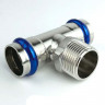 Пресс-тройник Zeissler ф18х3/4" ВПр-НР из нержавеющей стали